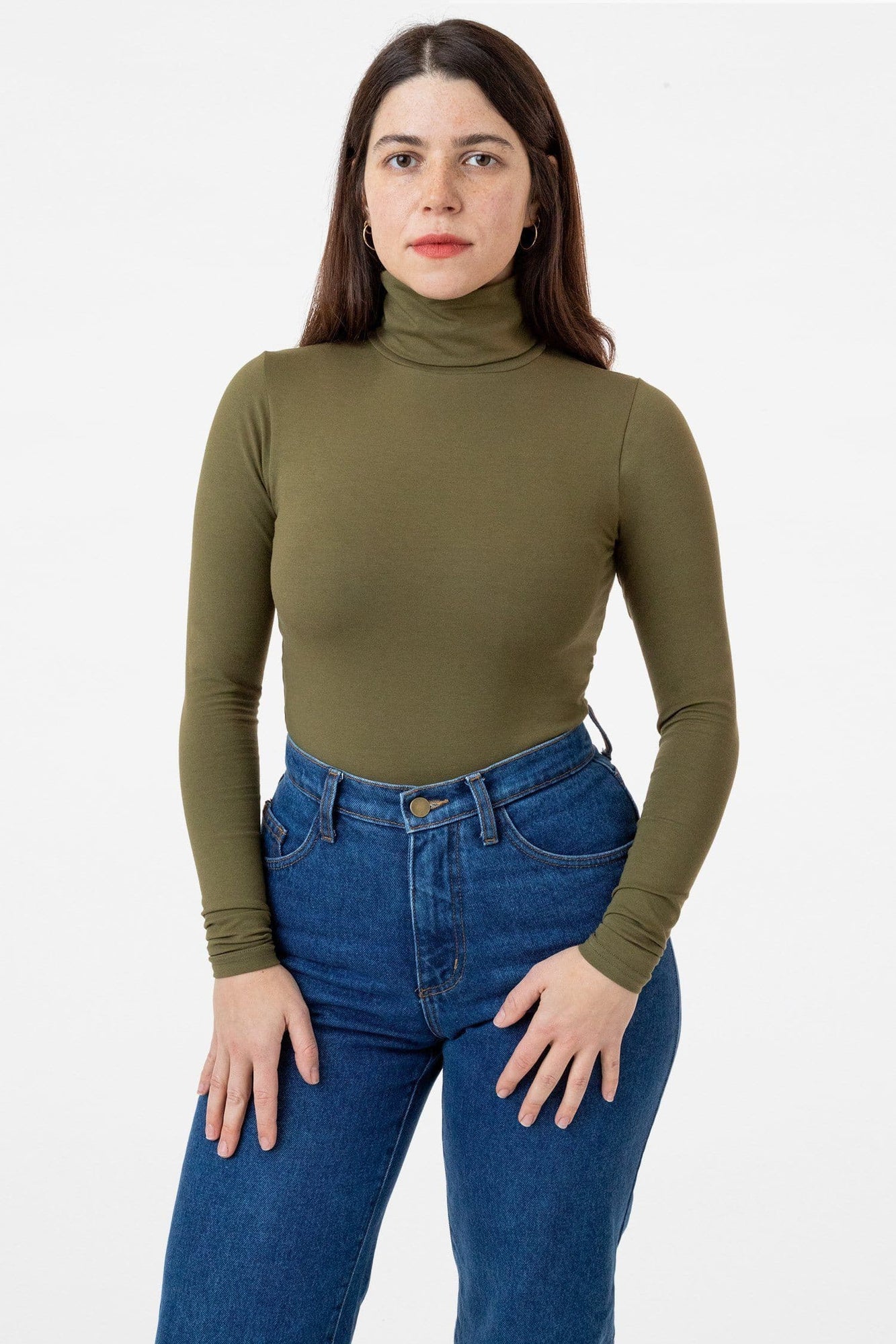 8306 - Cotton Spandex Turtleneck – Los Angeles Apparel