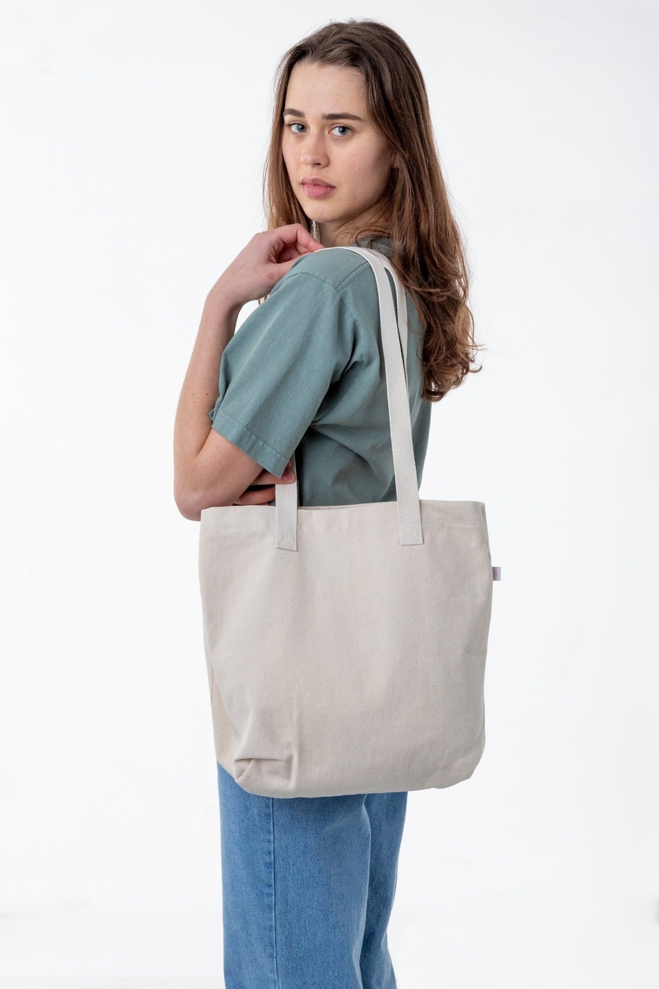 Download BD01 - Bull Denim Tote Bag - Los Angeles Apparel