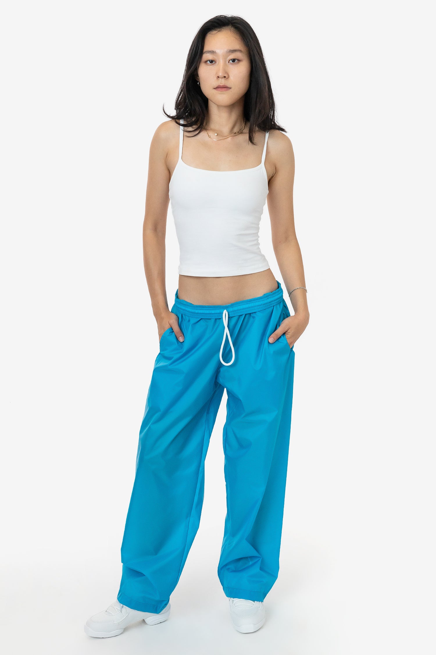 RNF445 - Lightweight Nylon Taffeta Wide Leg Pant – Los