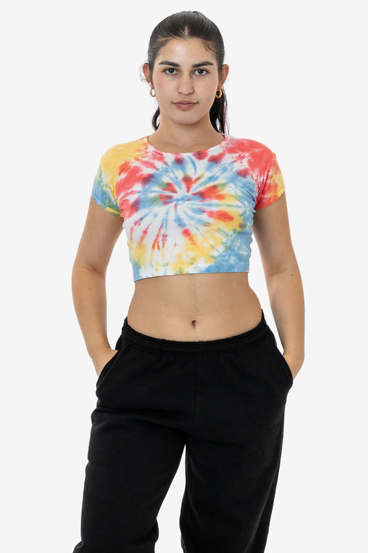 4325 - Baby Los Short Crop Sleeve Angeles Rib – Apparel Tee