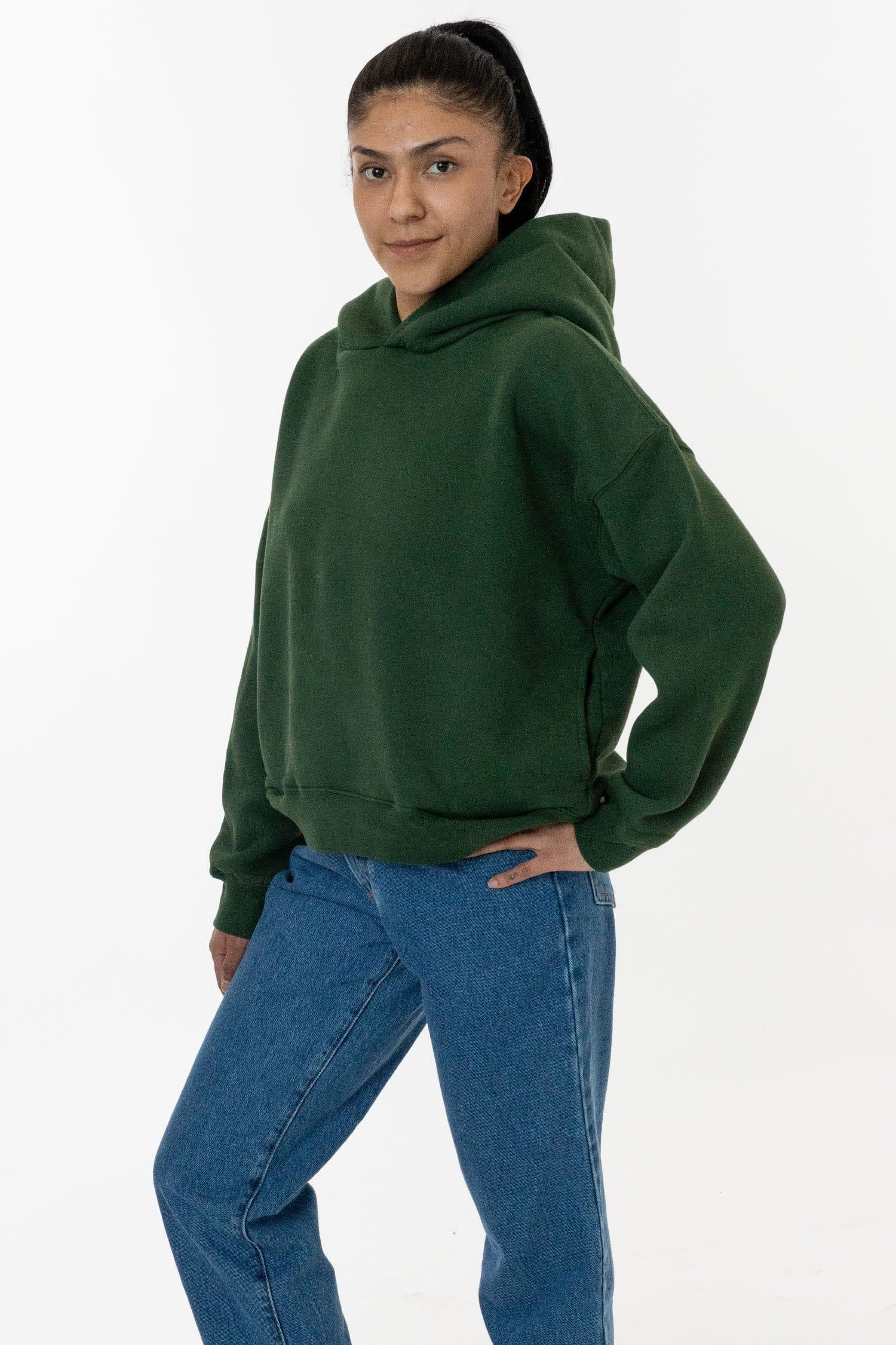 WF369GD - Puffy Heavyweight Fleece Cropped Hoodie