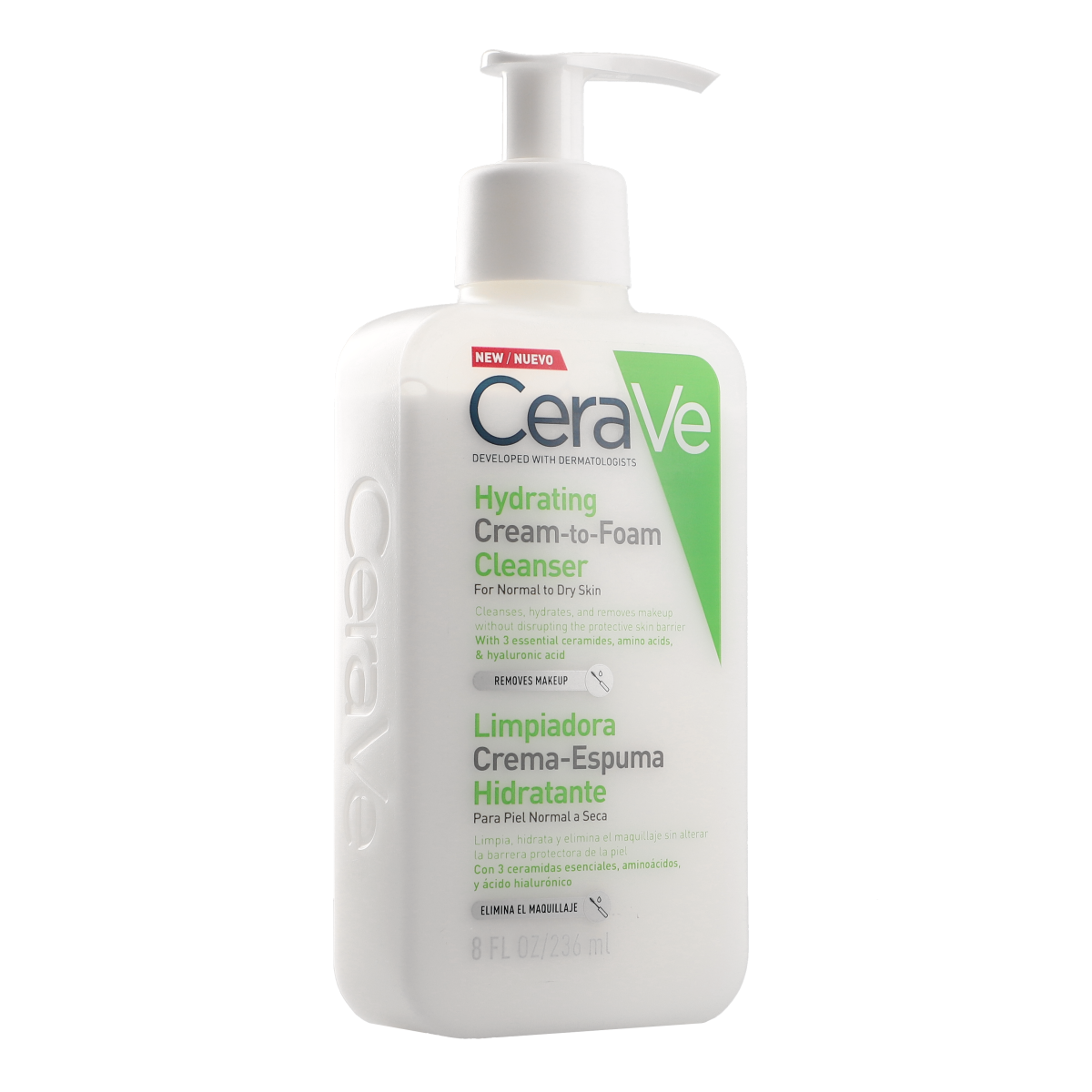 Limpiadora Crema-Espuma Hidratante CERAVE piel normal seca precio