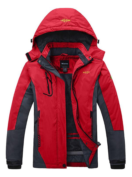 Women's Waterproof Winter Ski Jacket & Rain Jacket with Hood – Wantdo