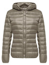 Women's Packable Down Jacket Lightweight Short Puffer Jacket With Hood