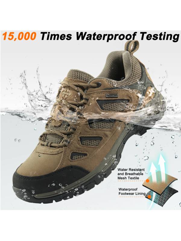 Men's Waterproof Hiking Shoes Outdoor Low Cut Hiking Boots Mountain Sh