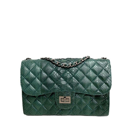 Croissant - Certified & Handcrafted Exotic Leather Python Skin Bag 