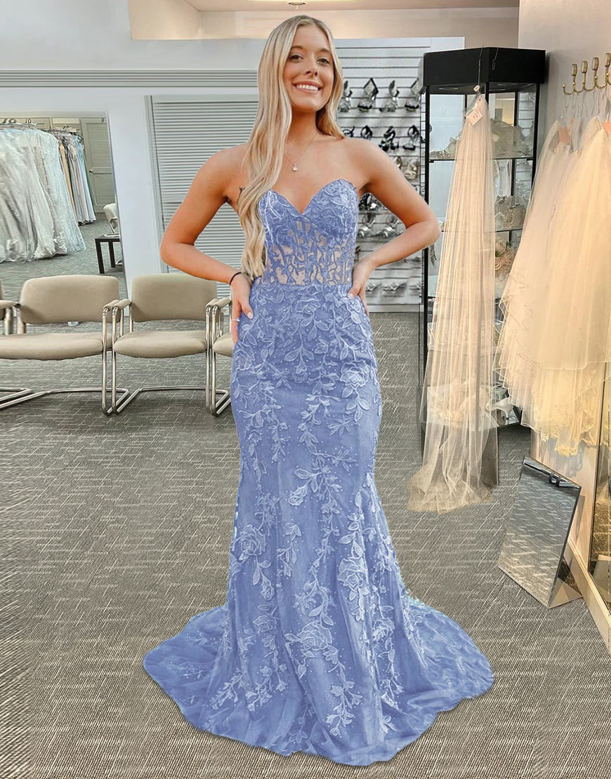 Mermaid Elegant Lace Sweetheart Prom Dress | Berlinnova