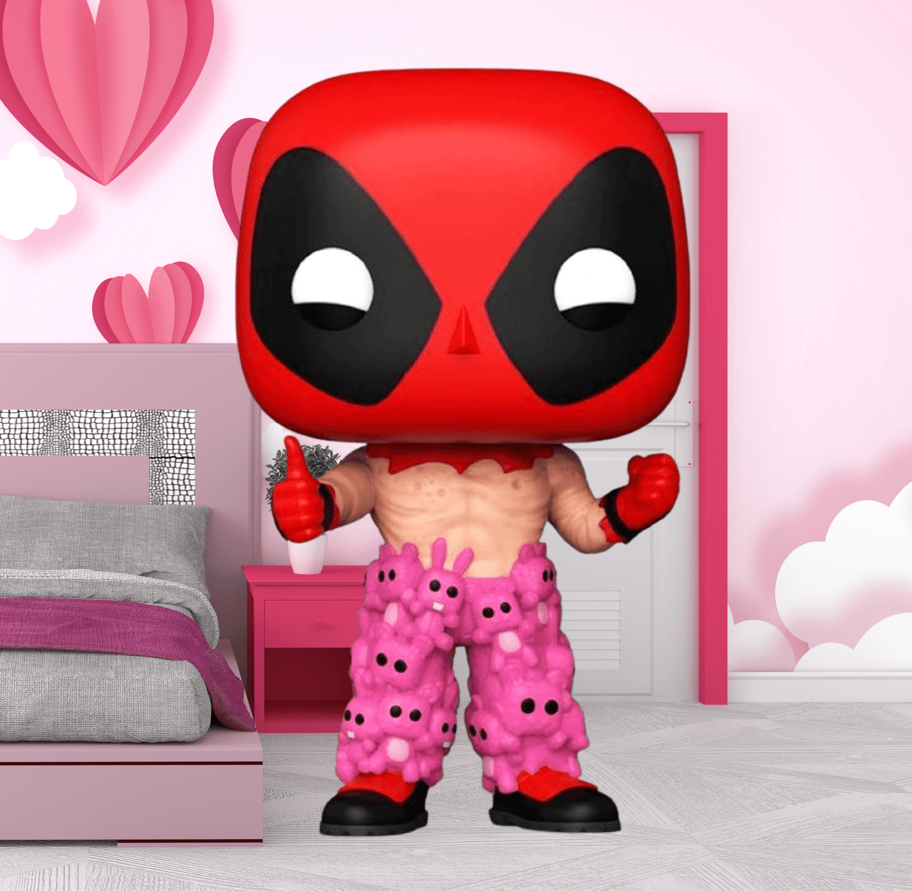 Deadpool Funko Pop Deadpool With Teddy Belt Emerald City Comic Con