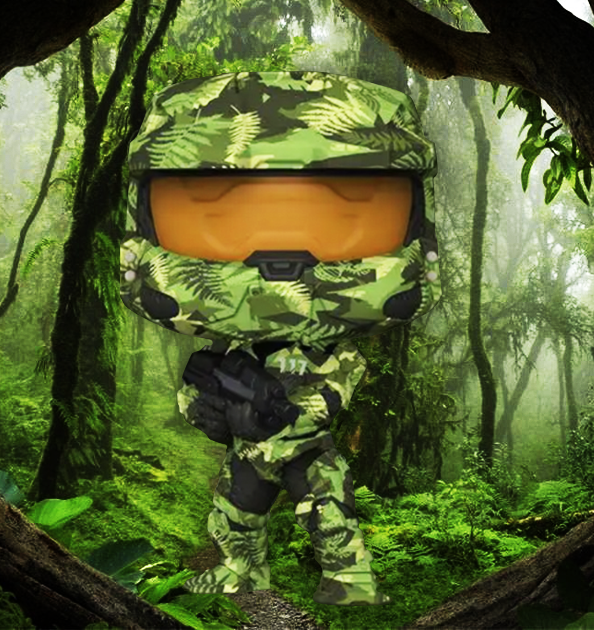 Halo Infinite Funko Pop! Master Chief (Green Camouflage Skin) #17 – Big