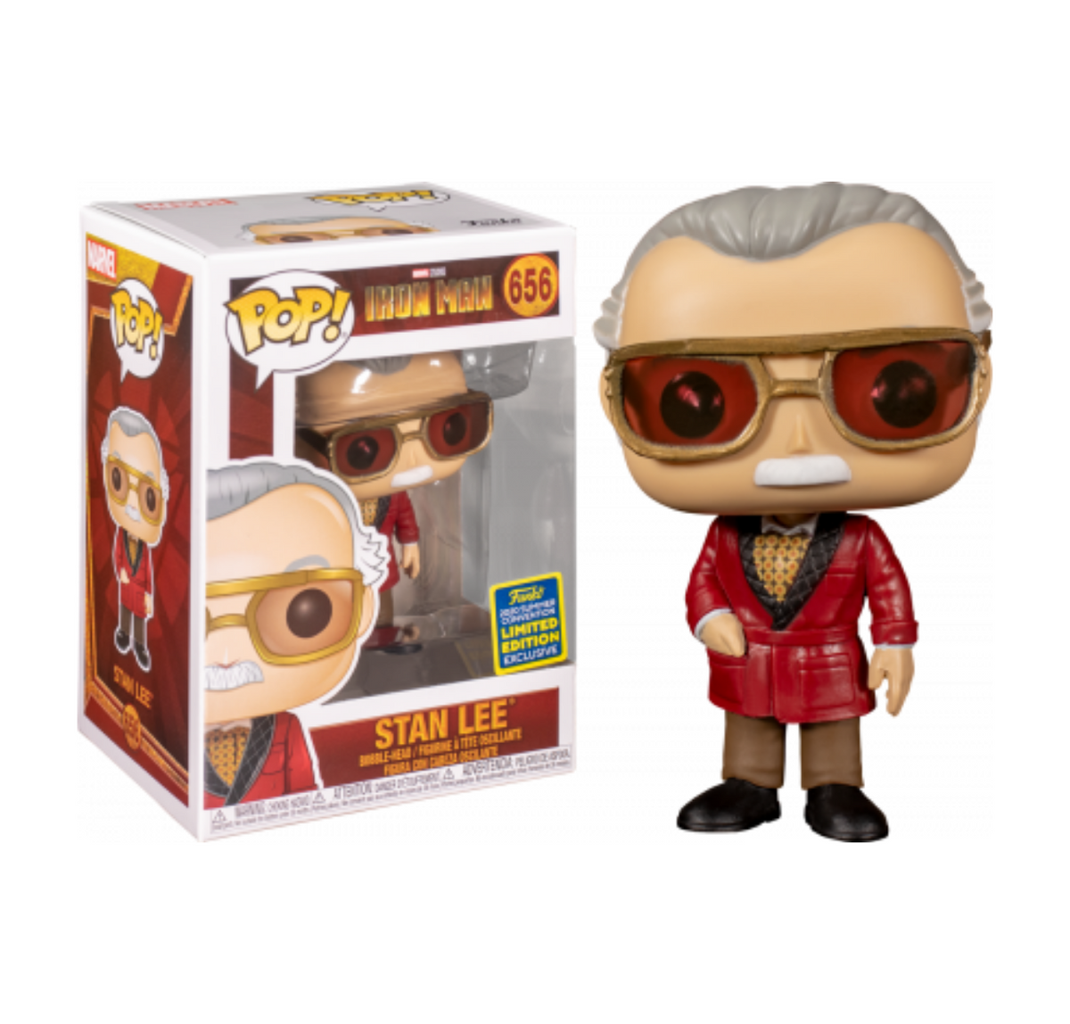 Iron Man Funko Pop! Stan Lee (in Robe) (2020 Shared Sticker) #656 – Big  Apple Collectibles