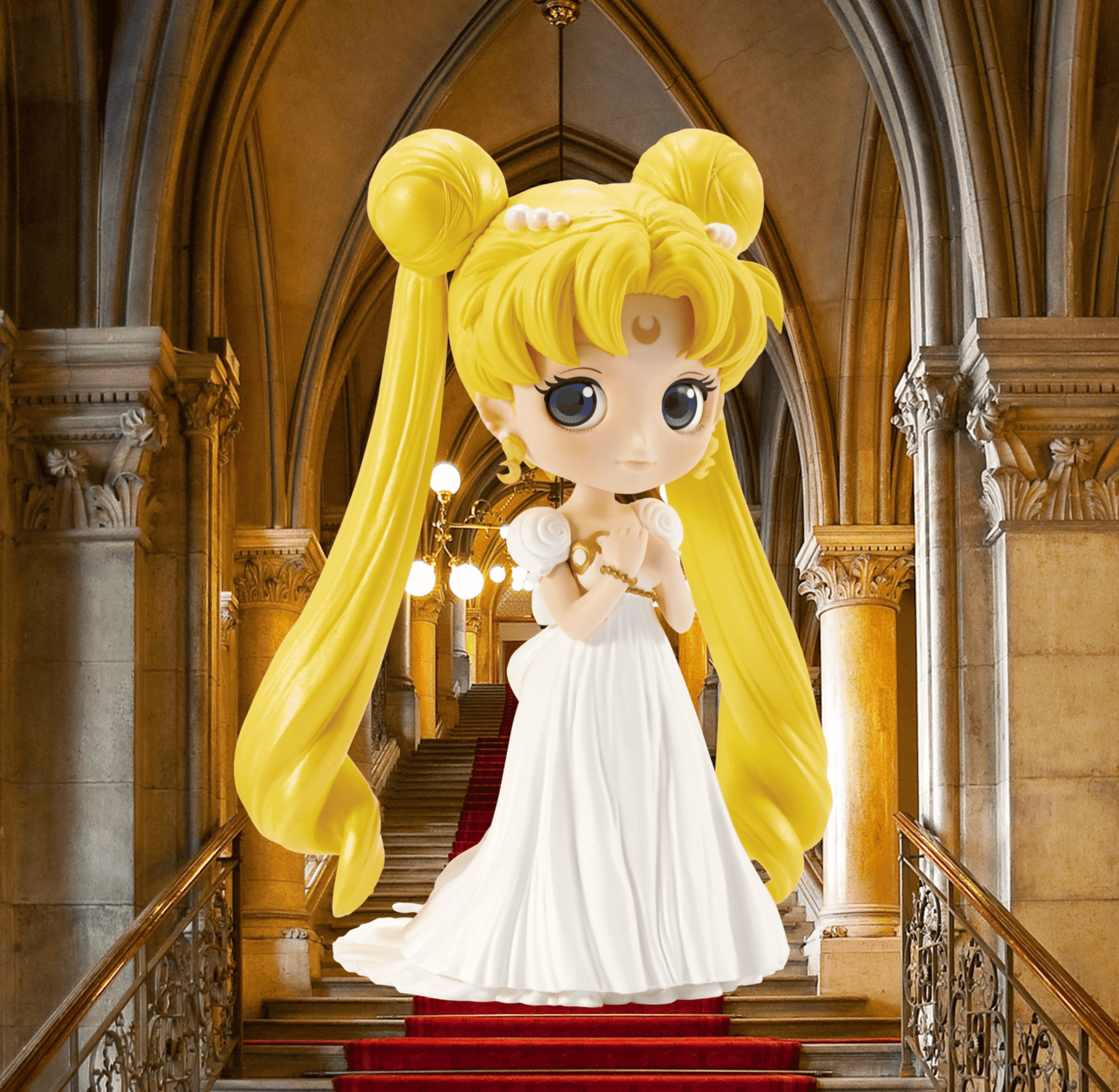 Collectibles Pretty Guardian Sailor Moon Princess Serenity Character Q Posket Figure Anime Japanese Anime