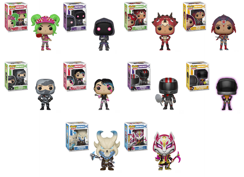 fortnite funko pop complete set of 10 wave 2 pre order - fortnite pop