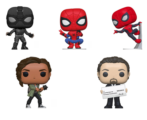 spider man far from home pop figures