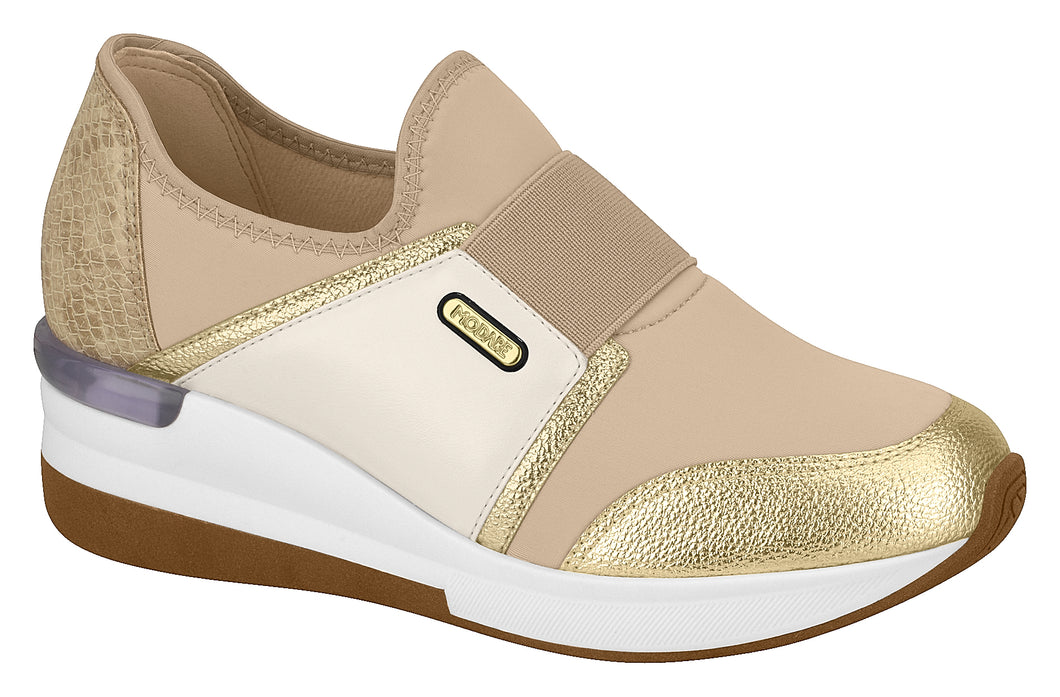 Modare 7336.112 Women Fashion Sneaker in Gold & Cream – Brazilian Shoes NZ