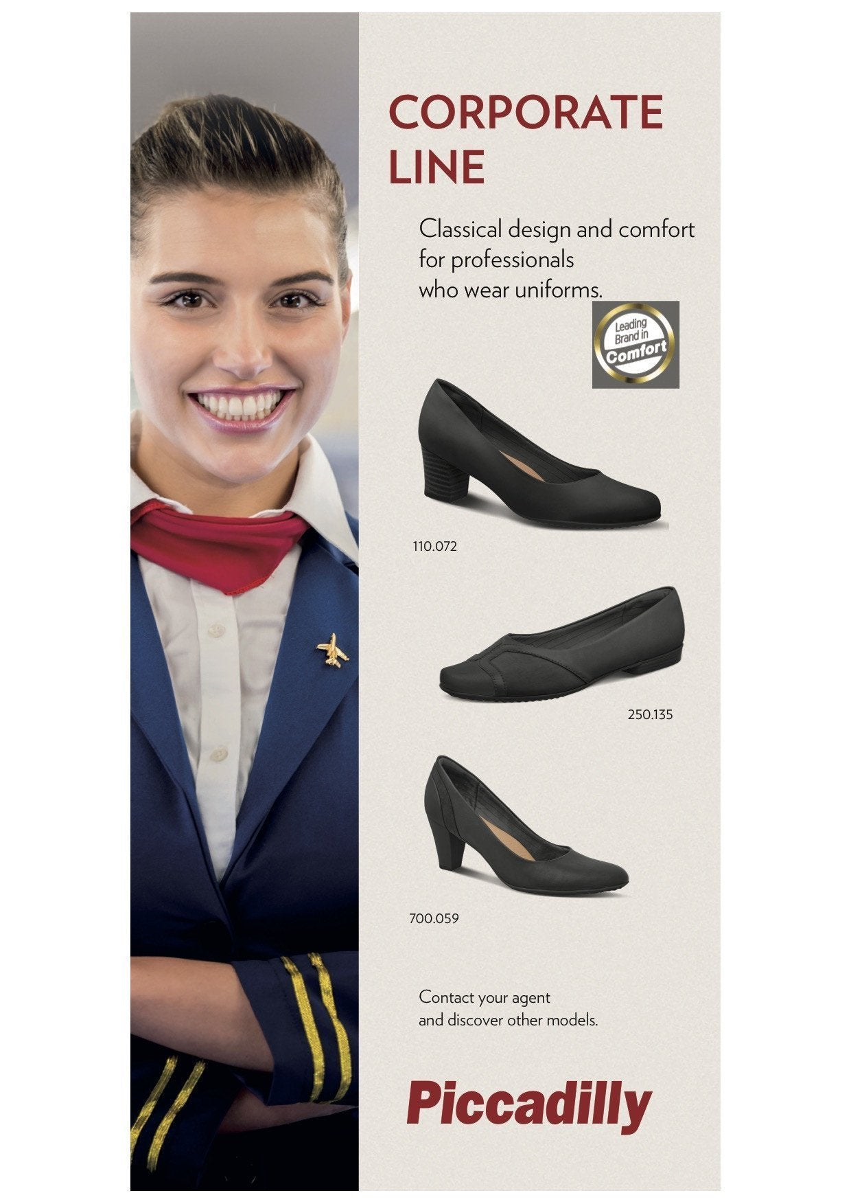 200A Flight Attendant Crew Shoes For 