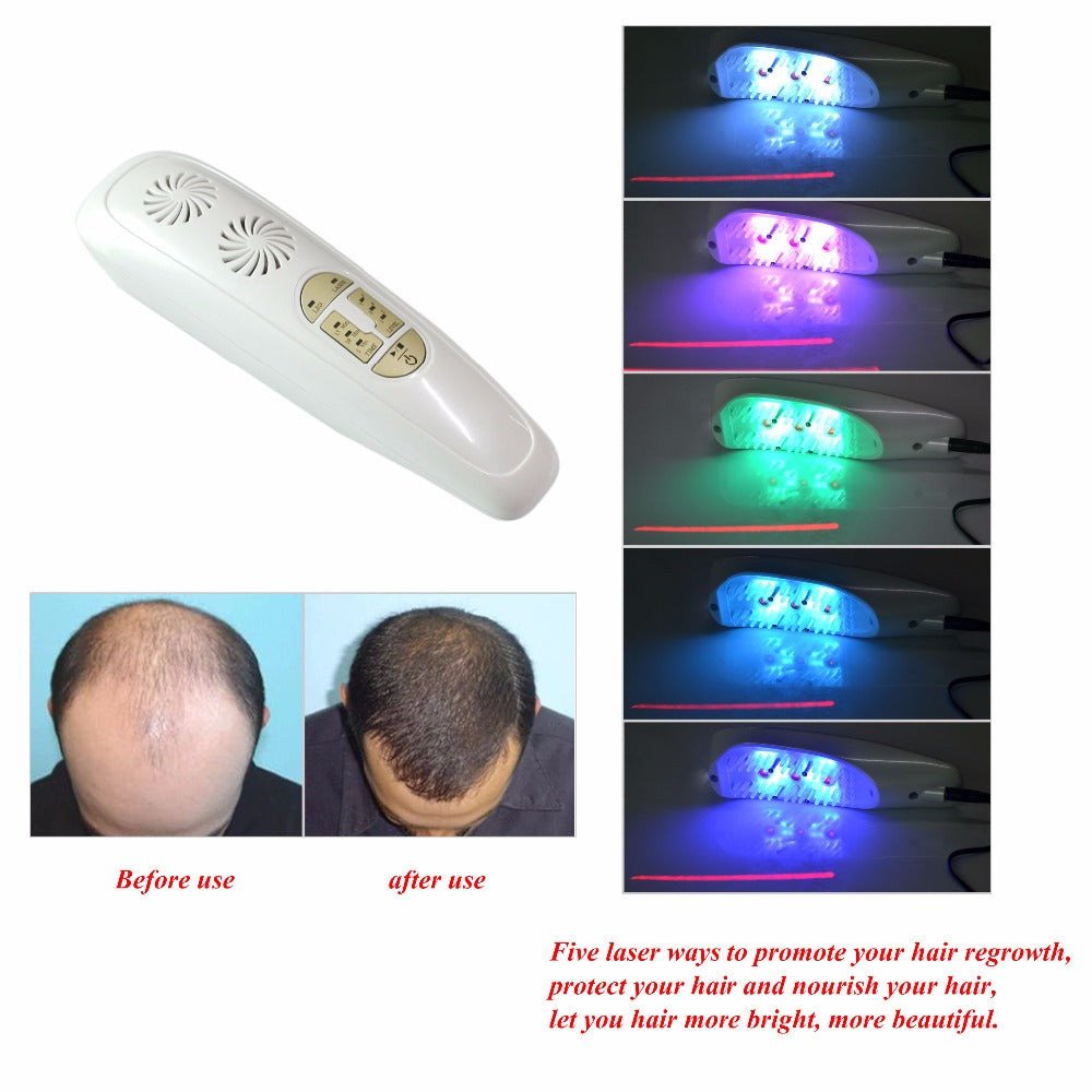 Hair Regrowth Laser Comb Stop Hair Loss Alopecia Scalp Massage SAIYO