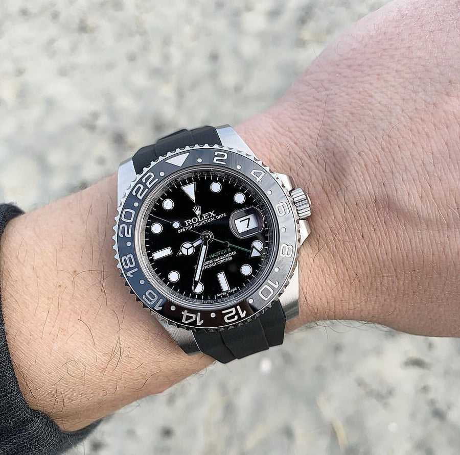 rolex gmt master ii rubber strap