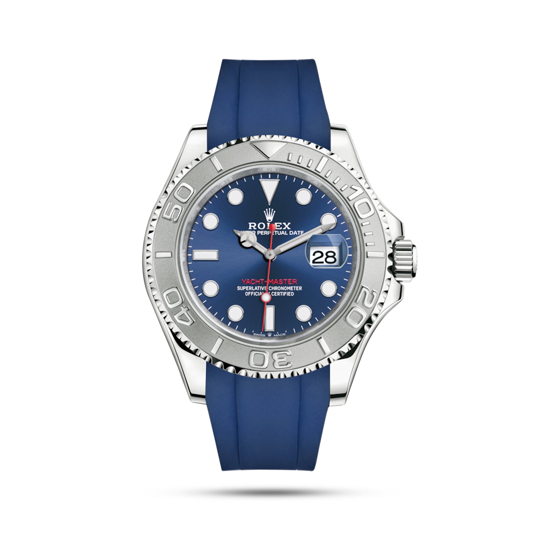 rolex yacht master blue strap