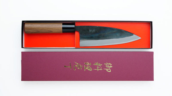 HONMAMON Takefu Nakiri Kurouchi (Vegetable Knife) Aogami Steel No