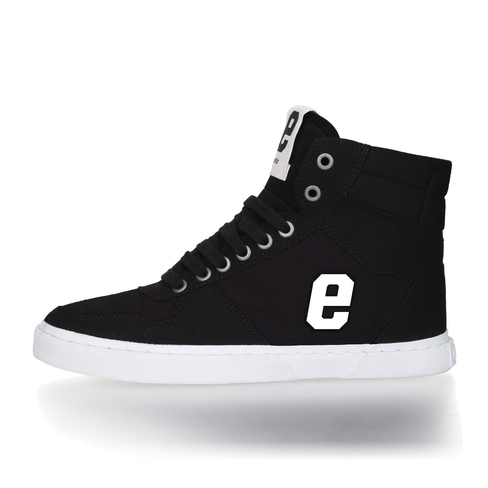 Hiro Hi Cut Vegan sneaker in Jet Black by Ethletic - peryan vegan