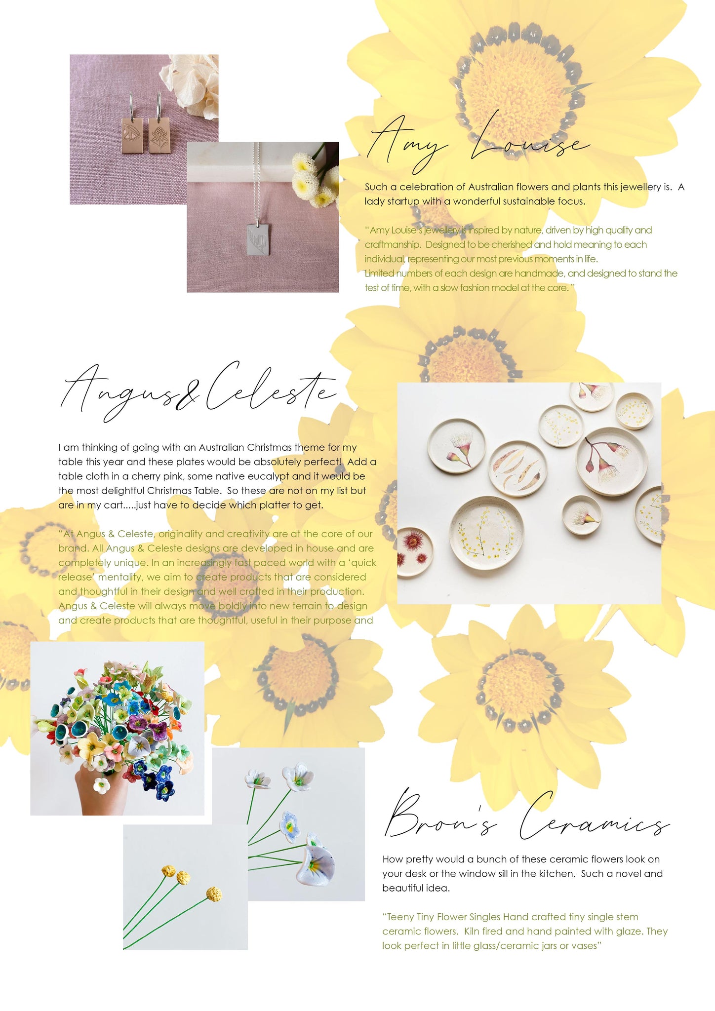 Paper and Flower Art Prints | Flora Christmas Gift Guide | Australia