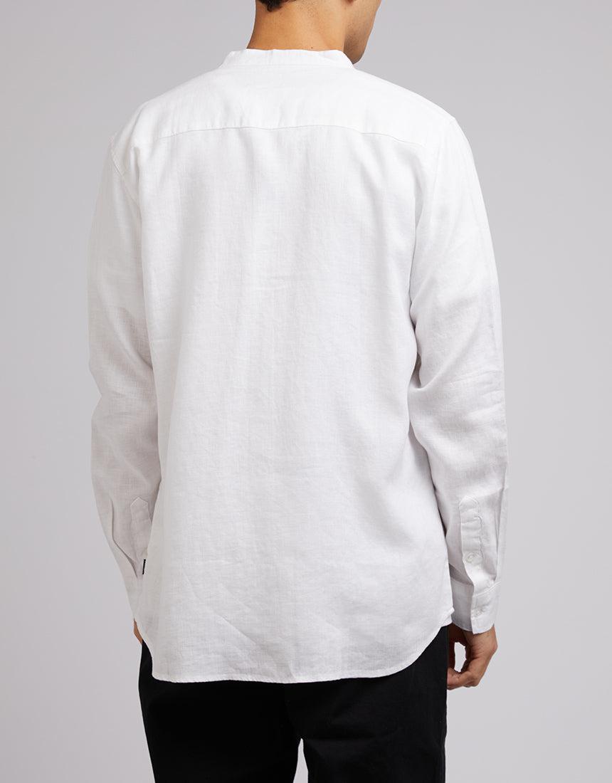 Grandpa Collar Shirt White | Buy Online | Edge Clothing