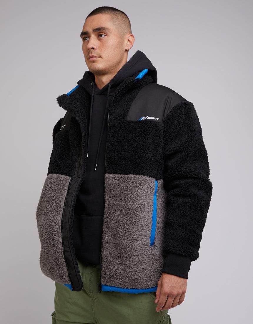 Compound Sherpa Jacket Black Grey | Buy Online | Edge Clothing