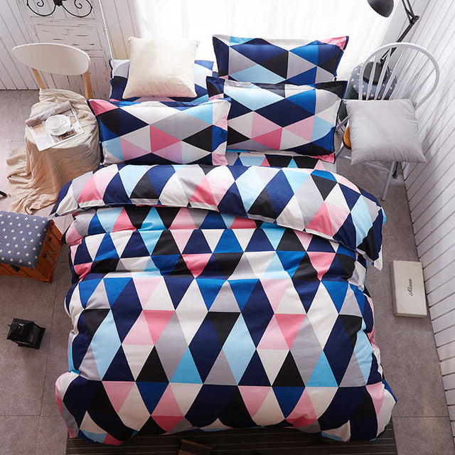 Pretty Geometric Pattern Bedding Sets Print Artizans