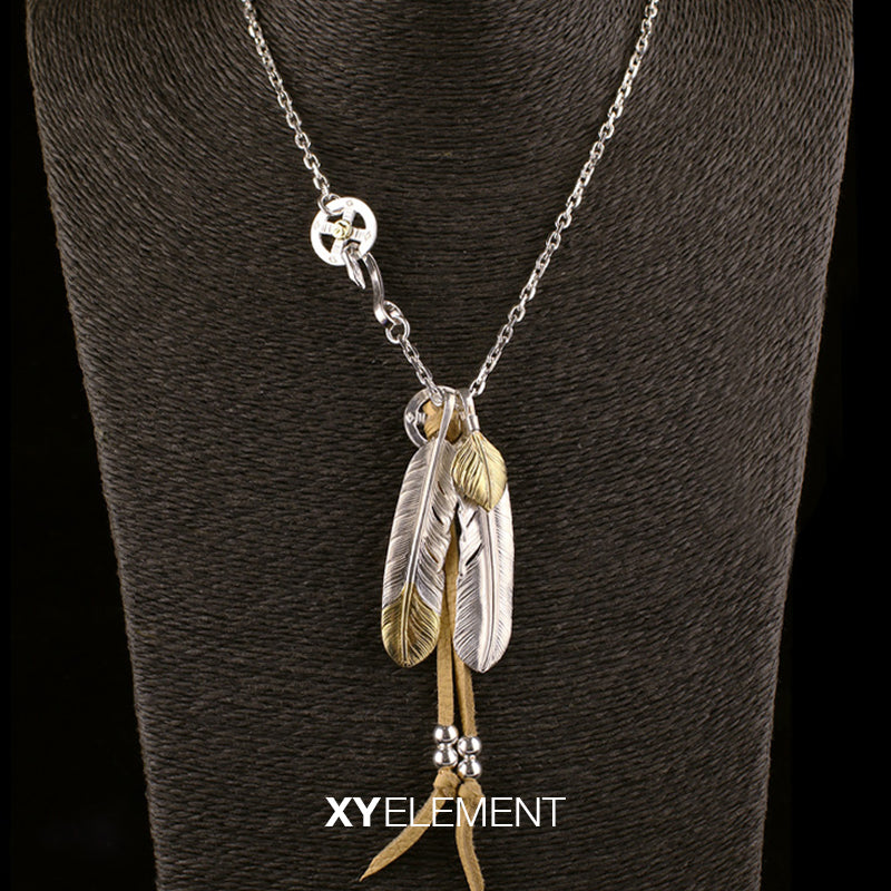 japanese feather necklace