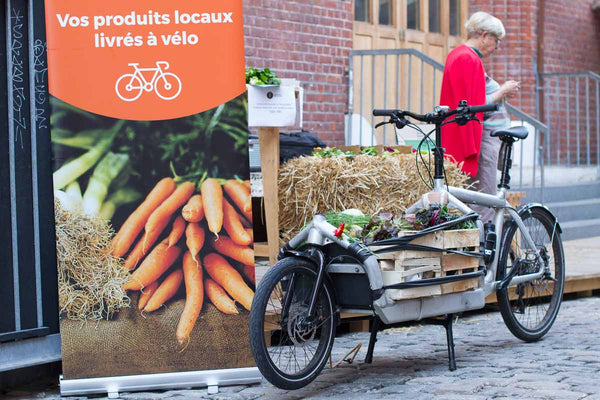 Livraison de produits locaux en vélo cargo
