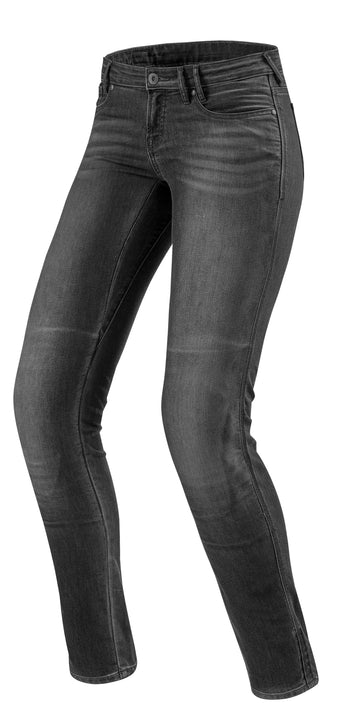 REV'IT! Ellison Lady SK Black length 32 - Women's motorcycle jeans