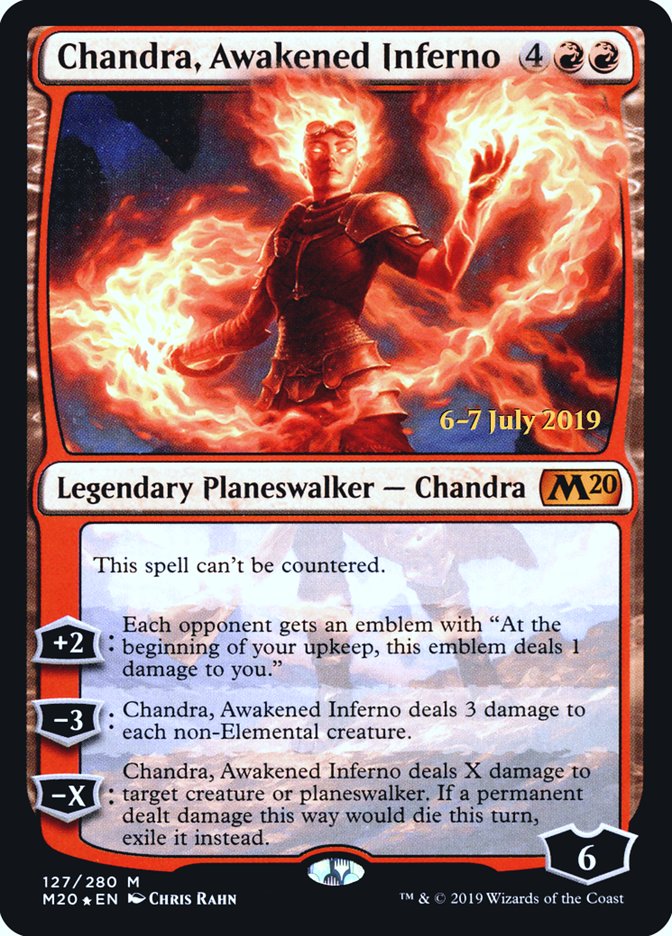 Chandra, Awakened Inferno  [Core Set 2020 Prerelease Promos]