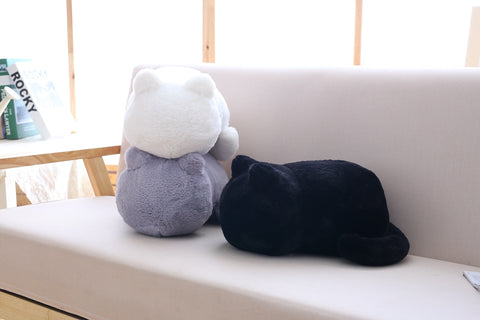 cute cat fluffy cushion pillow