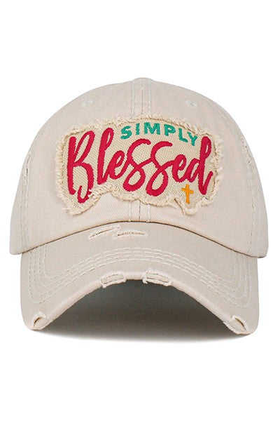 Monogrammed Distressed Baseball Cap – Arden and Gold