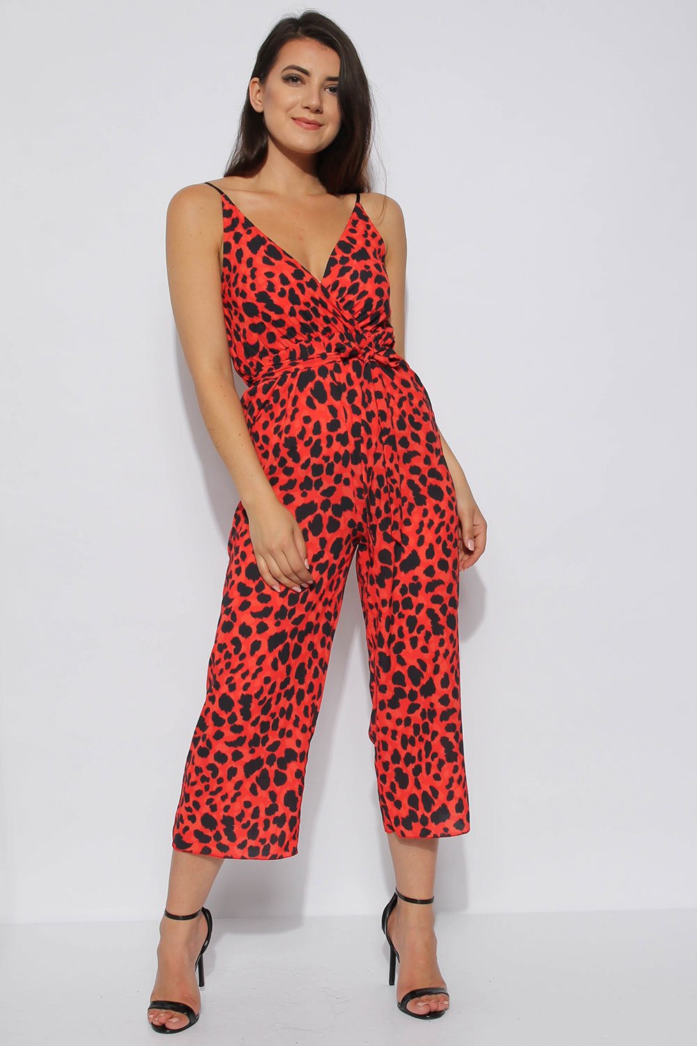 leopard culotte jumpsuit