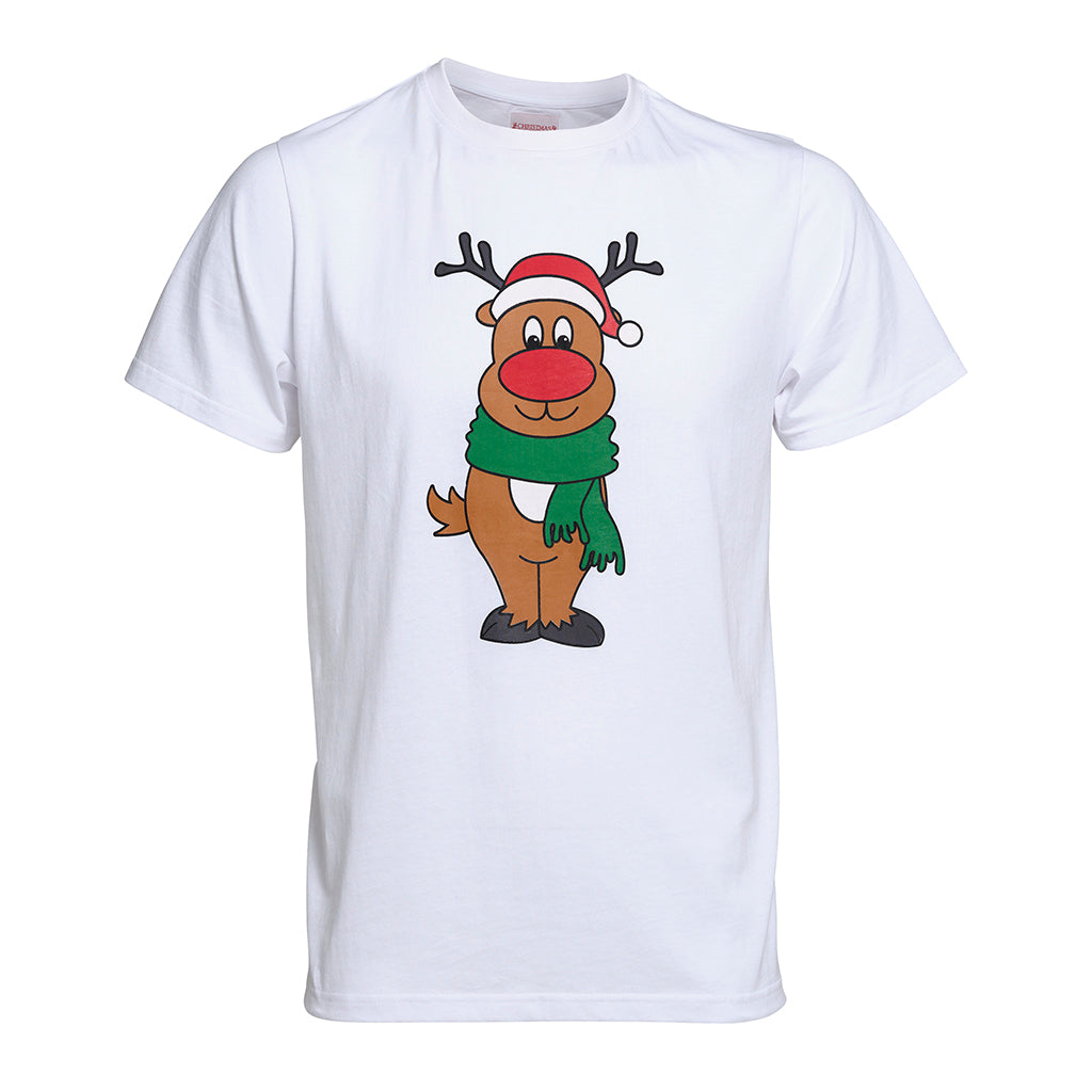 Se Rudolfs T-shirt - herre / mænd hos Jule-Sweaters.dk