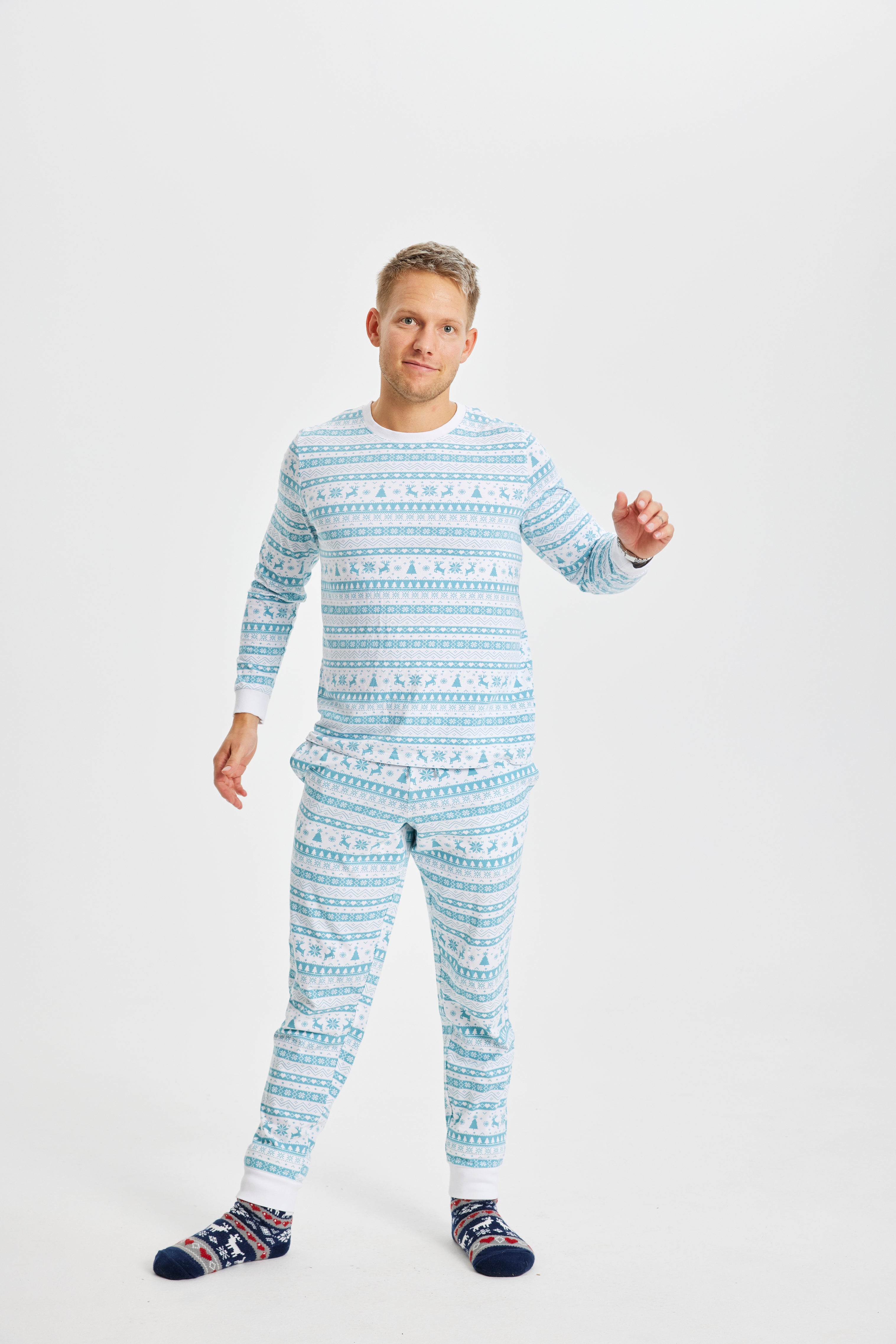 Billede af Årets julepyjamas: Christmassy Christmas Pyjamas - herre / mænd.