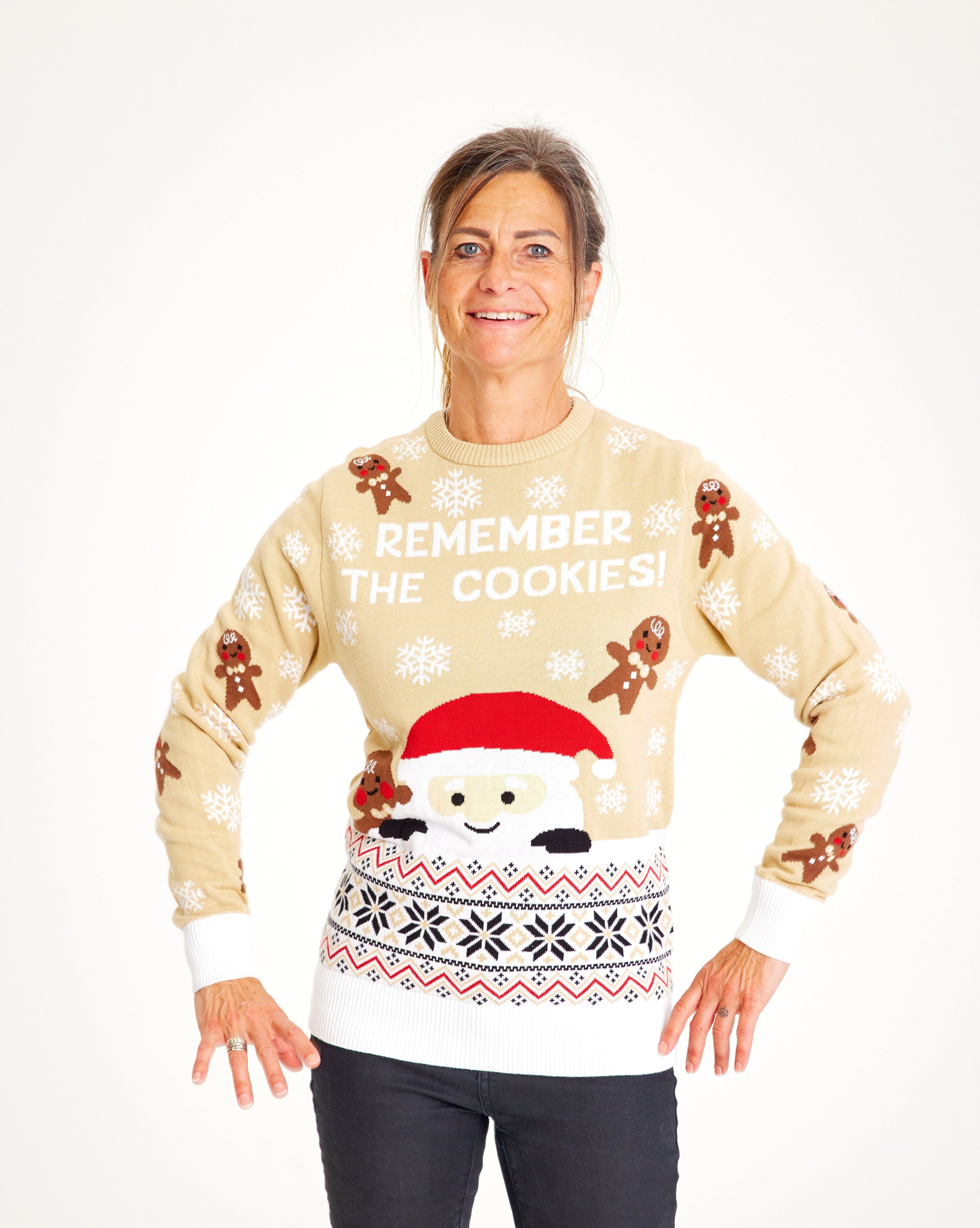 Se The Cookie Sweater - dame / kvinder. hos Jule-Sweaters.dk