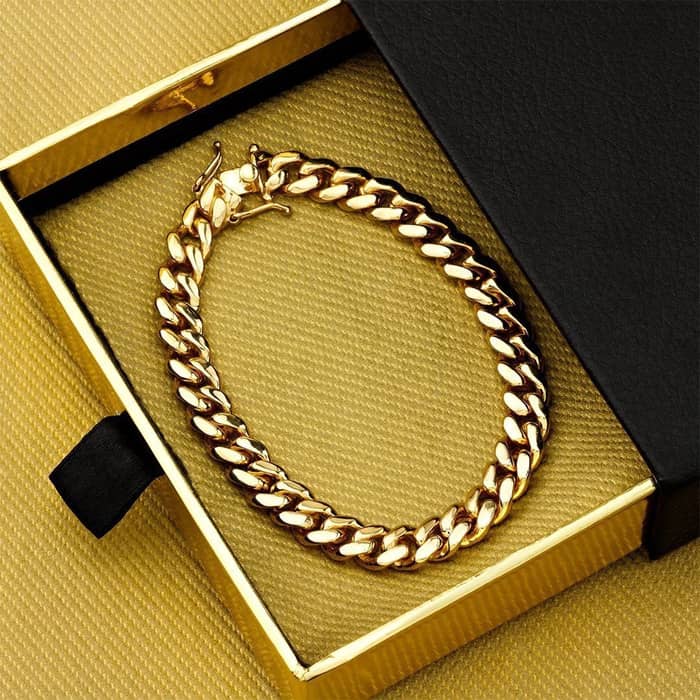 Asma Jewel House 18k Gold Plated Men's Fashion Link Bracelet For men :  Amazon.in: Fashion