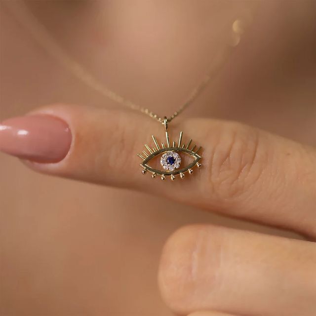 evil eye 18k gold jewelry