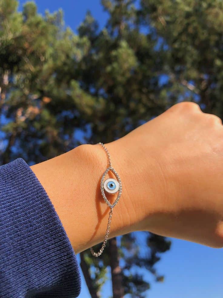 evil eye bracelet gold