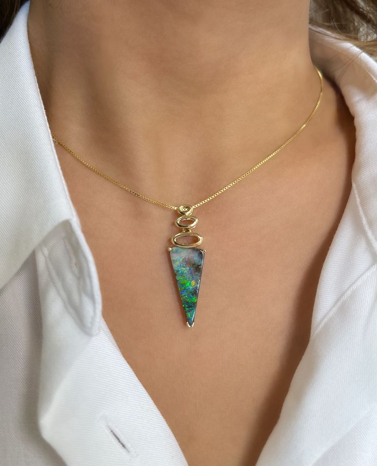 Livna White Opal Crystal Necklace - Anne Koplik Designs