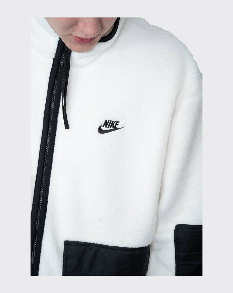 Nike NSW Sherpa Jacket - White / Black – Stencil