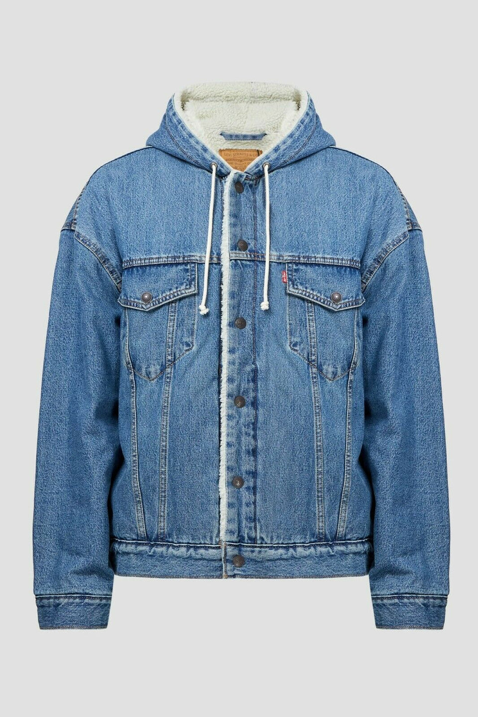 hooded sherpa trucker levis