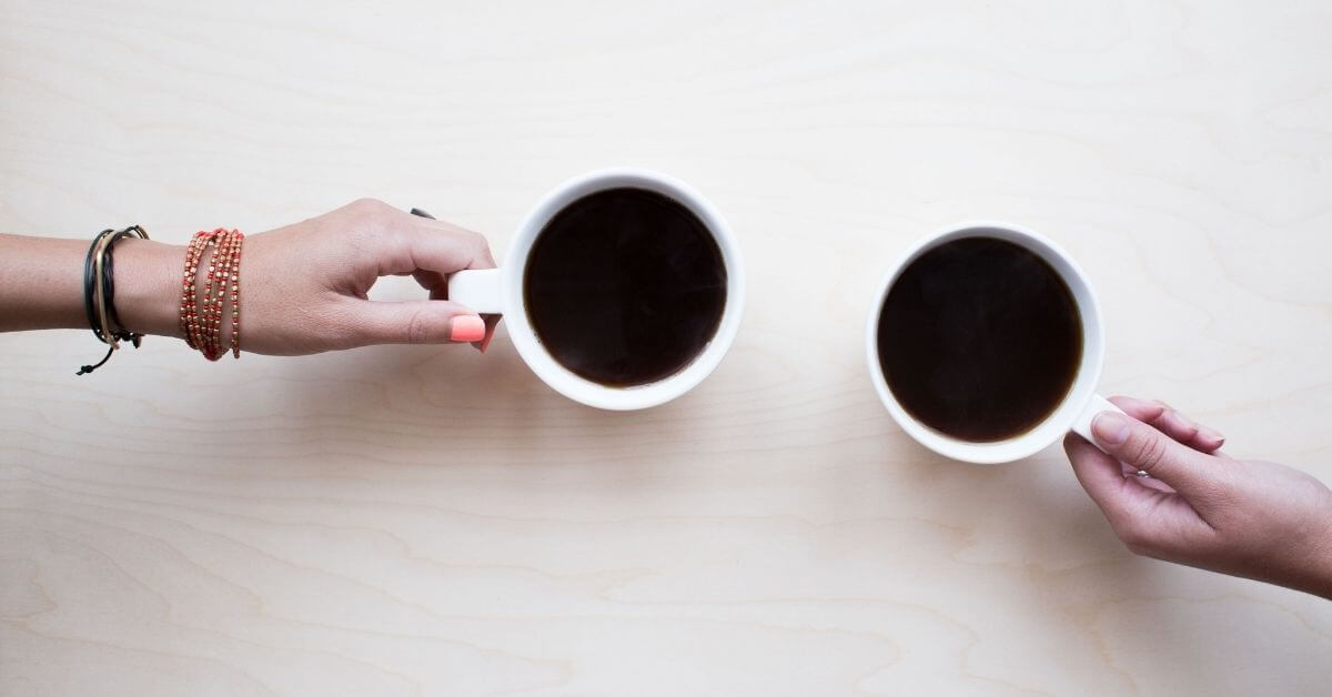 Friends drinking coffee