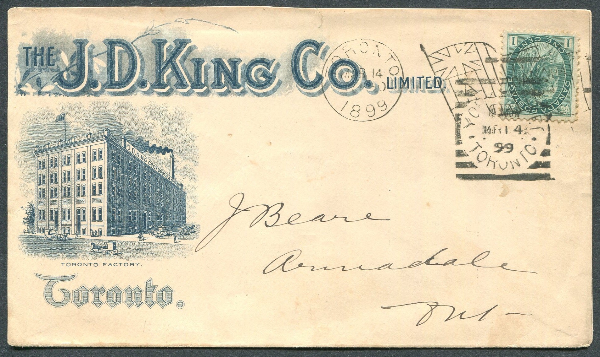 0075ca1903 75 On J D King Co Advertising Cover Deveney