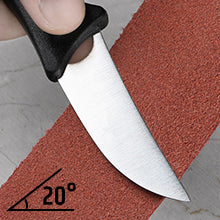 Razorri Knife Sharpening Stone Kit, Double-Sided 400/1000 and 3000/8000  Grit Whetstones, Flattening Stone, Leather Strop, and Angle Guide Included,  Sharpen and Polish Any Metal Blade (Angled Base) 