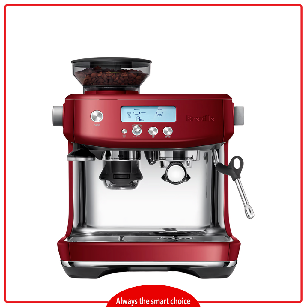 Breville ® Red Barista Express ™ Espresso Machine  Cappuccino machine,  Espresso machine, Espresso machine reviews