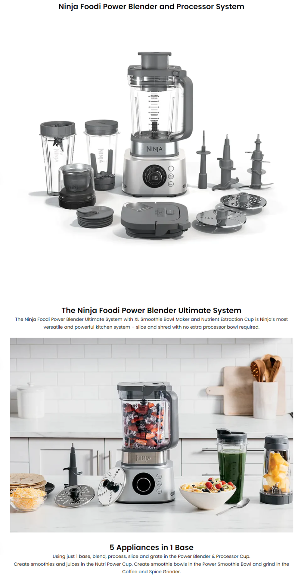 Ninja Foodi CB402 1200W Power Blender Ultimate Kitchen System