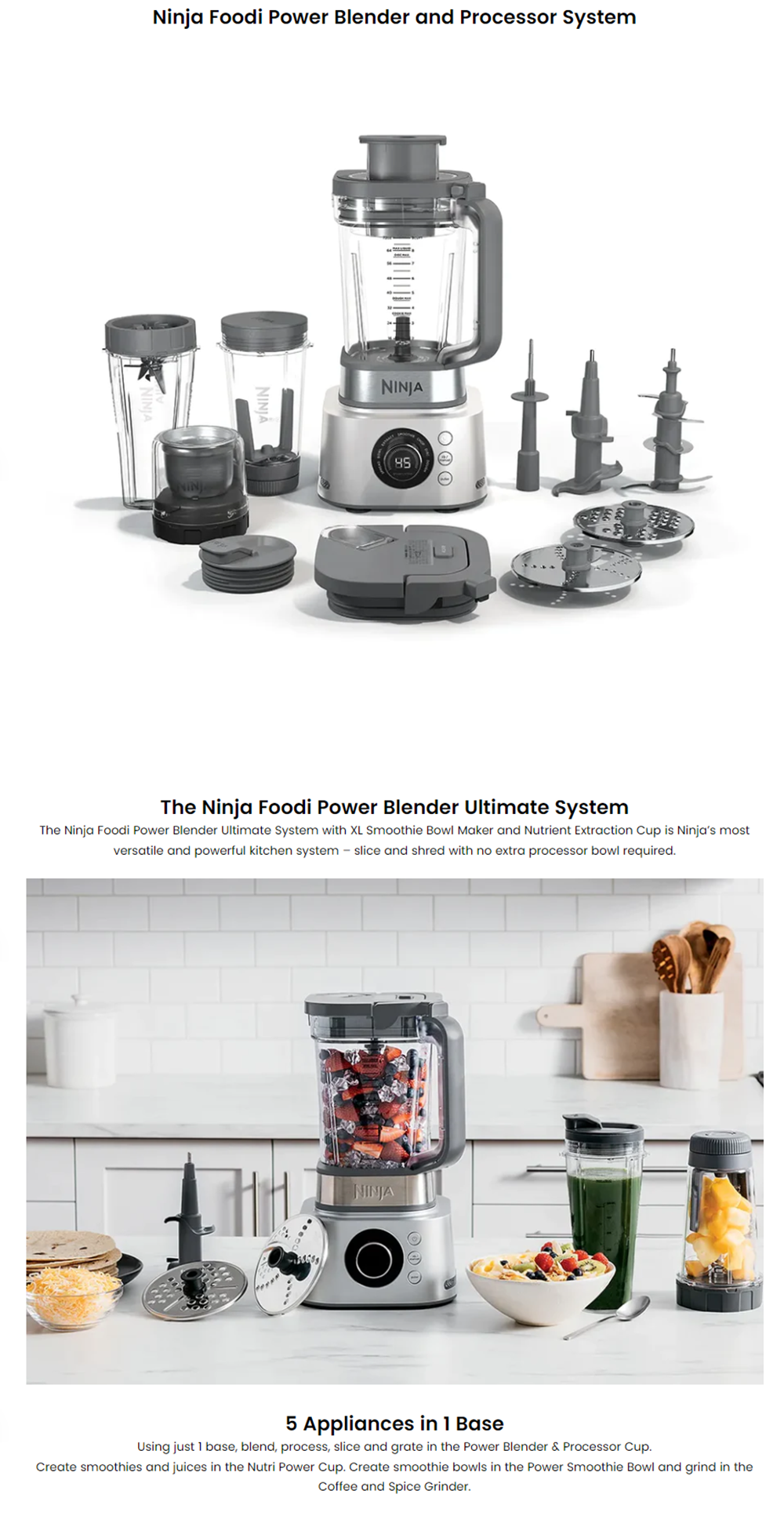 Ninja Foodi Power Blender Ultimate System with XL Smoothie Bowl